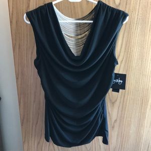 Black Sleeveless Blouse New With Tags